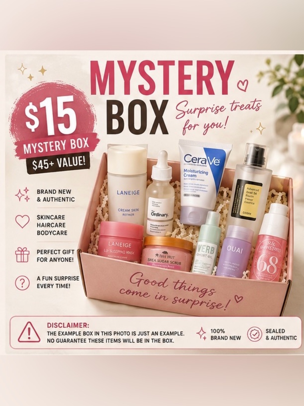 Mystery Skincare Box - Assorted Brands Surprise